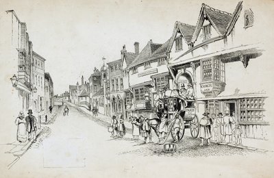 High Street, Canterbury, Kent da Charles George Harper