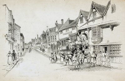 High Street, Canterbury, Kent, 1892-1933 da Charles George Harper