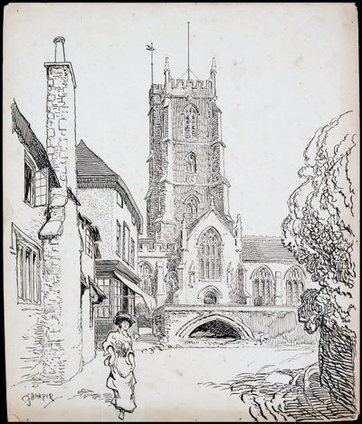 Chiesa Priorato di San Giorgio, Dunster, Somerset da Charles George Harper