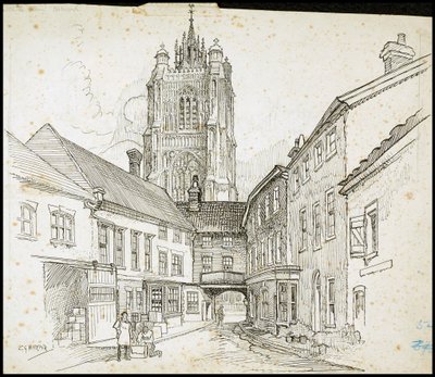 Via San Pietro, Norwich, Norfolk, 1892-1933 da Charles George Harper