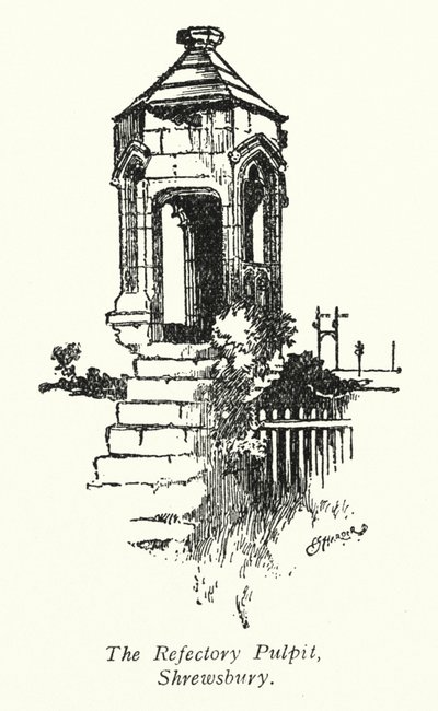 Il pulpito del refettorio, Shrewsbury da Charles George Harper