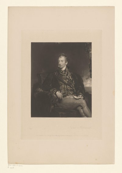 Ritratto di Klemens von Metternich Principe Metternich (titolo sull