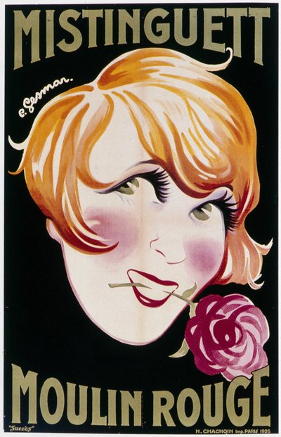 Mistinguett al Moulin Rouge da Charles Gesmar