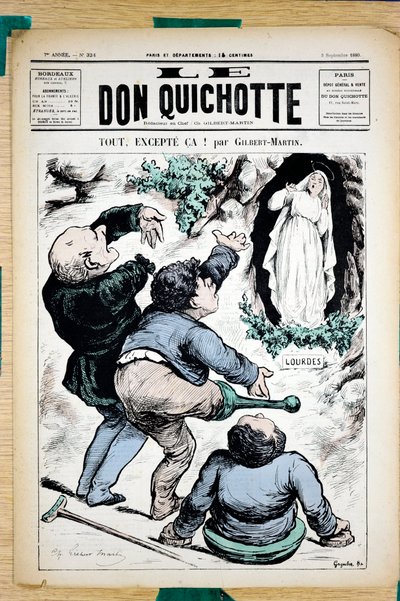 Copertina di "Le Don Quixote", numero 324, Satirico a colori da Charles Gilbert Martin
