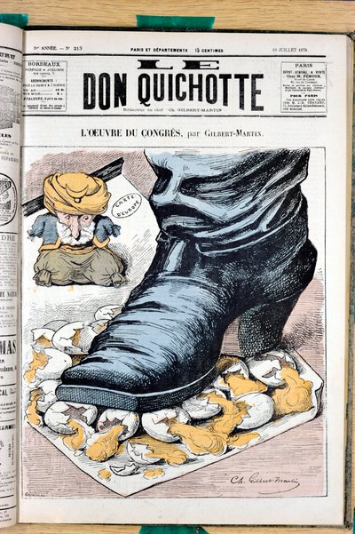 Copertina di Le Don Quixote, numero 213, Satirico a colori da Charles Gilbert Martin