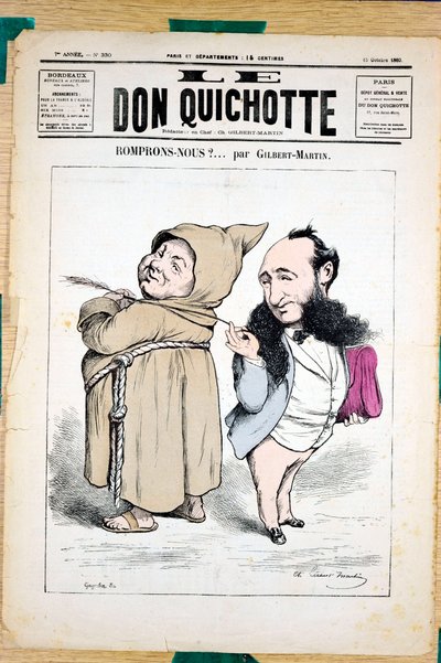 Copertina di Le Don Quixote, numero 330, Satirico a Colori da Charles Gilbert Martin