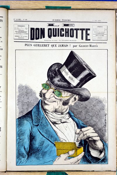 Copertina di "Le Don Quixote", numero 45, Satirico a Colori da Charles Gilbert Martin
