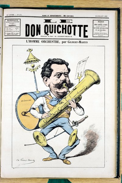 Copertina di Le Don Quixote, numero 474, Satirico a colori da Charles Gilbert Martin