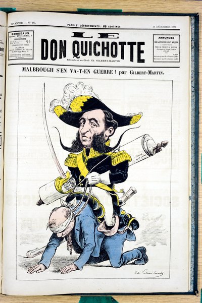 Copertina di Le Don Quixote, numero 495, Satirico a colori da Charles Gilbert Martin