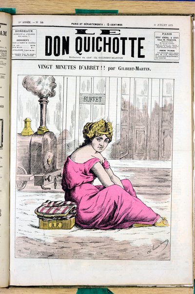 Copertina di "Le Don Quixote", numero 58, Satirico a Colori da Charles Gilbert Martin