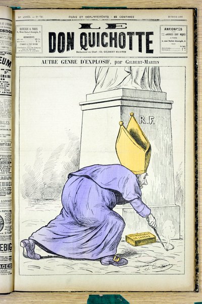 Copertina di Le Don Quixote, numero 925, Satirico a colori da Charles Gilbert Martin