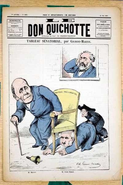 Copertina di "The Don Quixote", numero 309, satirico a colori da Charles Gilbert Martin
