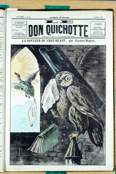 Copertina di "Don Chisciotte", numero 94, Satirico a colori da Charles Gilbert Martin