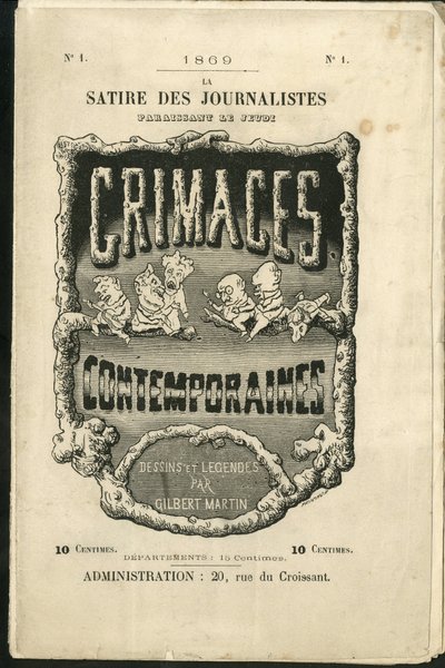 Illustrazione per la copertina di "Contemporary Grimaces" da Charles Gilbert Martin