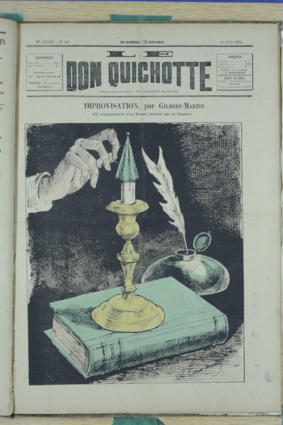Illustrazione per la copertina di Le Don Quixote, n. 52 da Charles Gilbert Martin