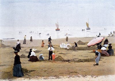 A bassa marea. Incisione di Gillot, circa 1900. da Charles Gillot
