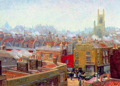 Un angolo a Chelsea da Charles Ginner