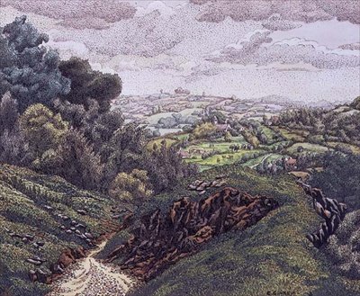 Paesaggio inglese da Charles Ginner