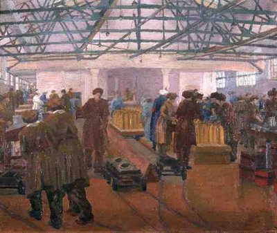 Fabbrica di munizioni da Charles Ginner