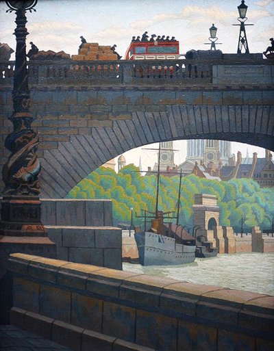 Vecchio ponte di Waterloo da Charles Ginner