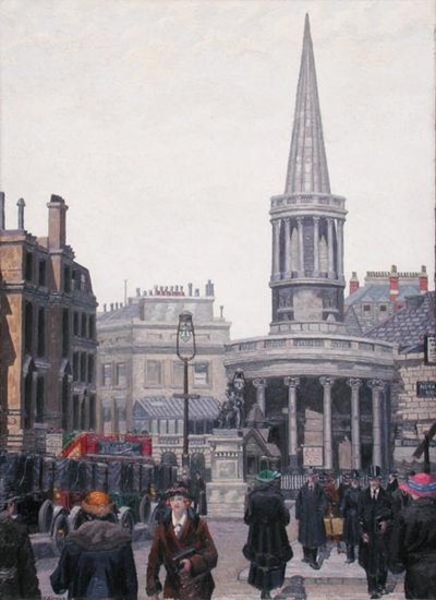 La Chiesa di All Souls, Langham Place, Londra da Charles Ginner