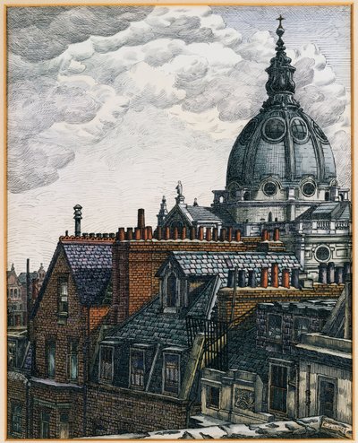 La cupola, Oratorio di Brompton da Charles Ginner