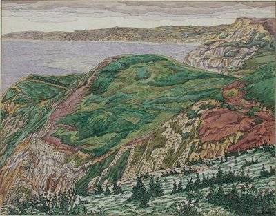 La costa del Dorset, c.1927 da Charles Ginner