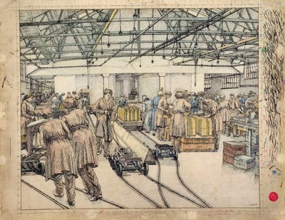 La fabbrica di riempimento, Hereford da Charles Ginner