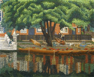 Il molo, Stratford-Upon-Avon da Charles Ginner