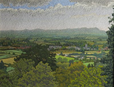 Le colline di Malvern, Worcestershire da Charles Ginner