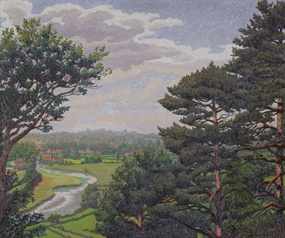 Il Fiume Avon, vicino a Salisbury da Charles Ginner