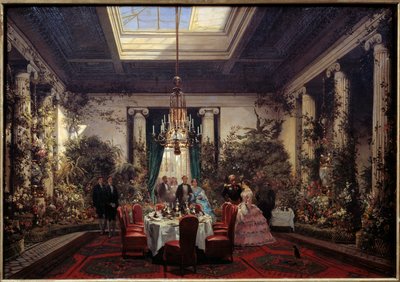 Colazione alla Principessa Mathilde Letizia Bonaparte, rue de Courcelles a Parigi da Charles Giraud