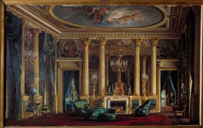 Interno del salotto con il signor e la signora Parent da Charles Giraud