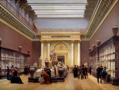 Veduta del Museo Napoleone III, sala delle terrecotte al Louvre, nota anche come la galleria Campana da Charles Giraud