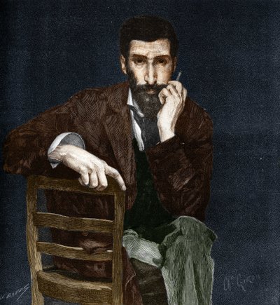 Ritratto di Pierre Savorgnan de Brazza (1852-1905), esploratore francese da Charles Giron