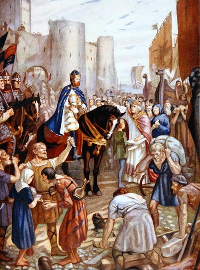 Guglielmo il Rosso (1056-1100) alla Torre di Londra, illustrazione da 