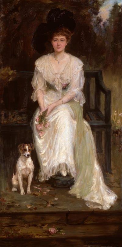 C.G.Anderson, Mrs Irene Watts / Dipinto da Charles Goldsborough Anderson
