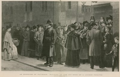 Un esercizio di pazienza: aspettando alla porta del teatro di Londra da Charles Green
