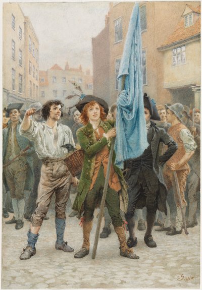 Barnaby Rudge aiuta a guidare le rivolte di Gordon da Charles Green