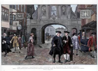 Il dottor Johnson e Boswell in Fleet Street, 1884 da Charles Green