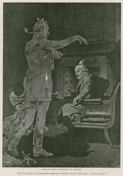Illustrazione per A Christmas Carol di Charles Dickens da Charles Green