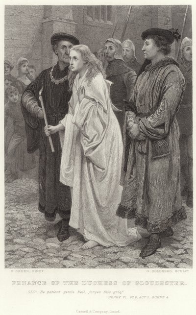 Penitenza della Duchessa di Gloucester, Enrico VI, Pt 2, Atto 2, Scena 4 da Charles Green