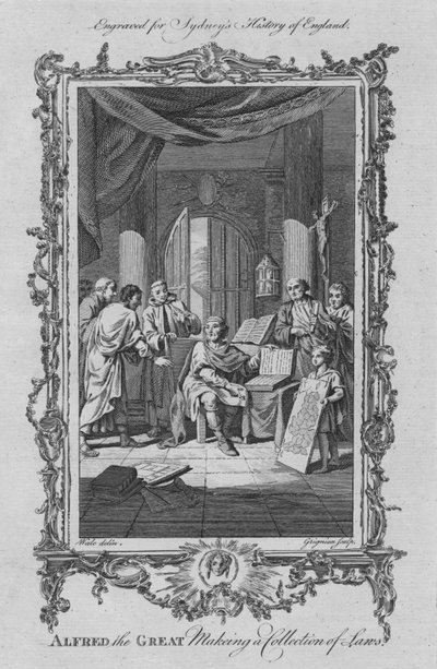 Alfredo il Grande che raccoglie leggi da Charles Grignion