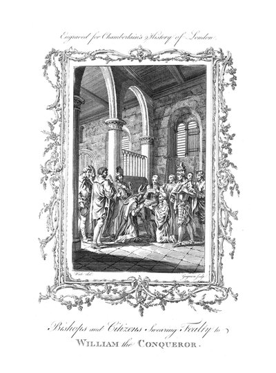 Vescovi e cittadini giurano fedeltà a Guglielmo il Conquistatore, c1770 da Charles Grignion