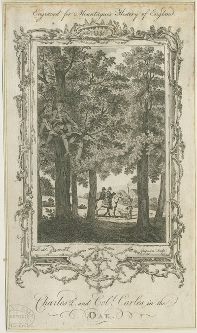 Boscobel - La Quercia Reale: incisione, nd [?19° sec.] da Charles Grignion