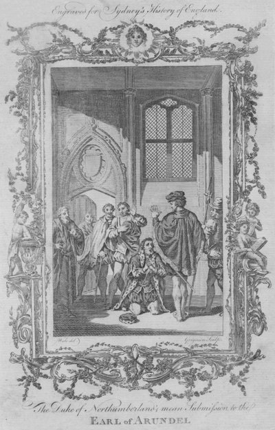 La sottomissione del Duca di Northumberland al Conte di Arundel, 1773 da Charles Grignion