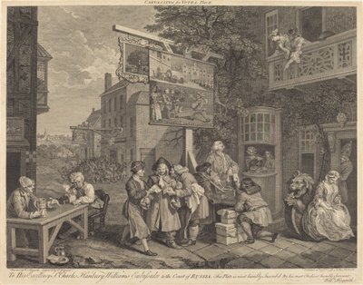 Campagna elettorale da Charles Grignion after William Hogarth