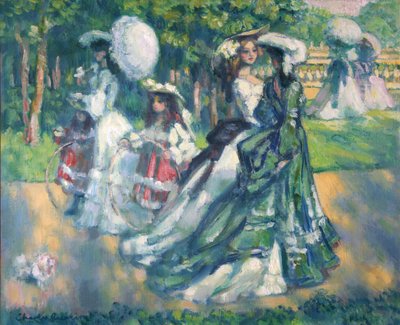 Passeggiata nel parco, 1902 da Charles Guerin