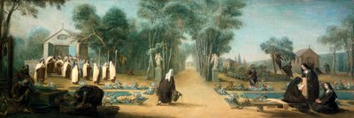 Le suore carmelitane nel giardino da Charles Guillot