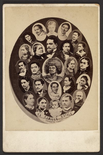 La famiglia reale, Papeete, Tahiti da Charles Gustave Spitz